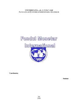 Referat - Fondul Monetar Internațional