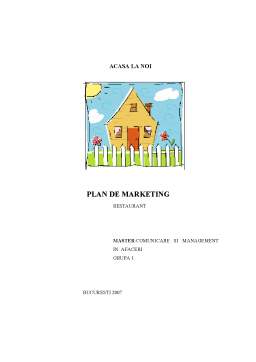 Proiect - Plan de marketing - Acasă la noi