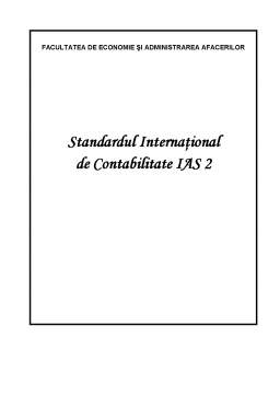 Referat - Standardul Internațional de Contabilitate IAS 2