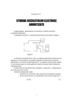 Laborator - Studiul oscilațiilor electrice amortizate