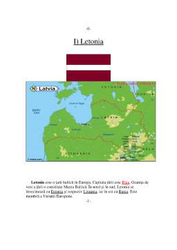 Proiect - Extinderea cu Letonia