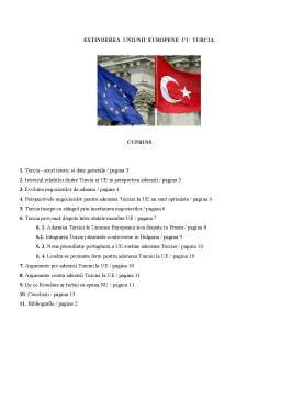 Referat - Extinderea Uniunii Europene cu Turcia