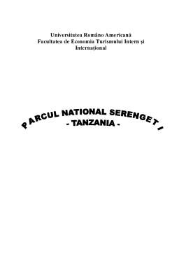 Referat - Parcuri Africa - Tanzania