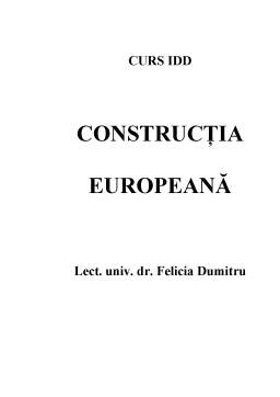Curs - Construcție europeană