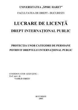 Proiect - Drept Internațional Public