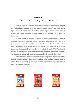 Proiect - Comportamentul consumatorului - Chio Chips