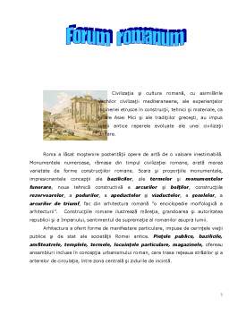 Referat - Arhitectura Romei Antice