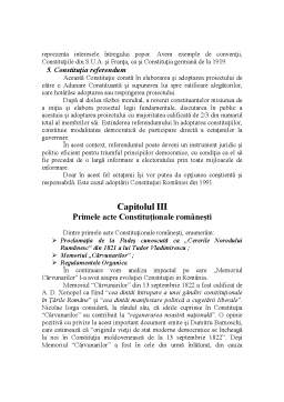 Proiect - Evolutia Constitutiei in Romania