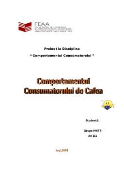 Proiect - Comportamentul consumatorului de cafea