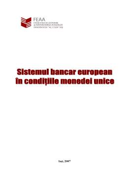 Proiect - Sistemul Bancar European in Conditiile Monedei Unice