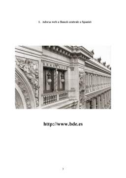 Proiect - Banca Națională a Spaniei - monografie
