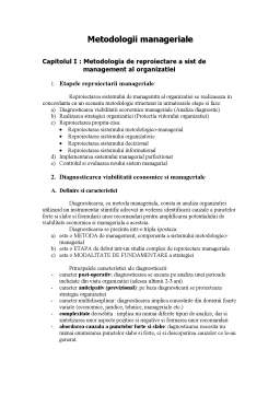Curs - Metodologii Manageriale