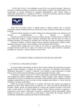 Proiect - Contractarea și derularea operațiunilor de import de vopsea pulberi - Neptun Trading SRL