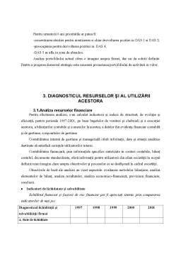 Proiect - Diagnosticul strategic al SC Bruni Food Products SA - Iași