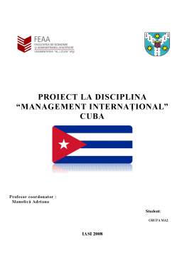 Proiect - Cuba