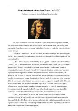 Referat - Isaac Newton