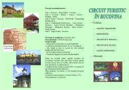 Proiect - Circuit Turistic în Bucovina