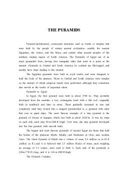 Referat - The Pyramids