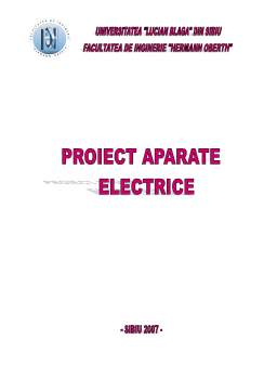 Proiect - Echipamente Electrice