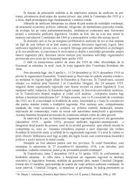 Referat - Unificarea legislativă - sistemul administrativ al României (1919-1939)