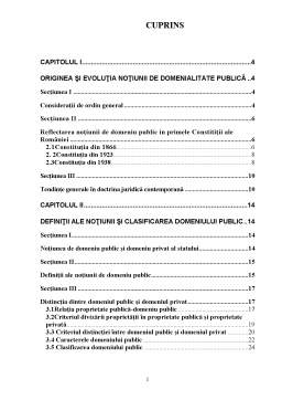 Proiect - Regimul Juridic al Domeniului Public