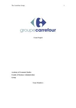 Proiect - The Carrefour Group