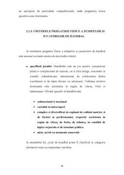 Proiect - Model de pregătire fizică generală și specifică în jocul de handbal la nivel de senioare, divizia A, Mureșul Târgu Mureș