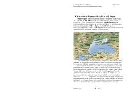 Proiect - Caracteristicile geografice-militare ale Mării Negre
