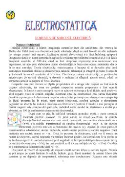 Referat - Electrostatică