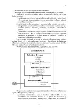 Referat - Rolul sistemului informațional economic în conducerea agenților economici