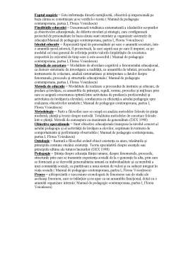 Notiță - Dictionar de Termeni Pedagogici