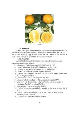 Proiect - Arome citrice - lămâiul