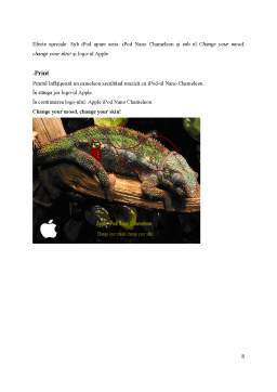 Proiect - Proiect Publicitate - Lansare iPod Nano Chameleon