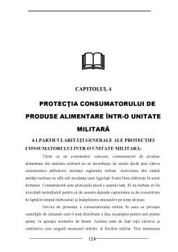 Proiect - Managementul protecției consumatorului într-o unitate militară