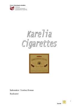 Proiect - Achiziții - Karelia Cigarettes