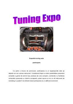 Proiect - Expoziție tuning auto