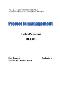 Proiect - Hotel-Pensiune Bi-Com