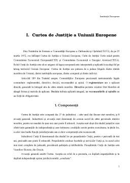 Proiect - Curtea Europeană de Justiție