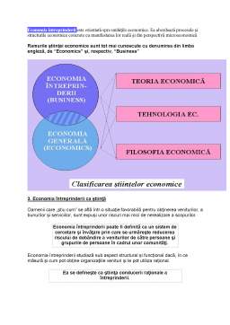 Curs - Economia întreprinderii în cadrul științelor economice