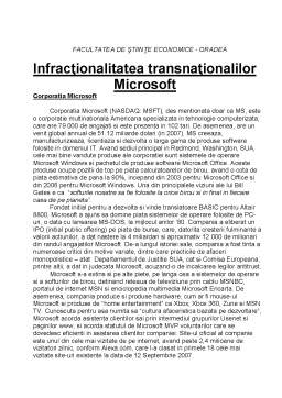 Referat - Infracționalitatea Transnaționalilor Microsoft