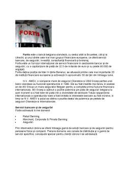 Referat - Compania Fortis