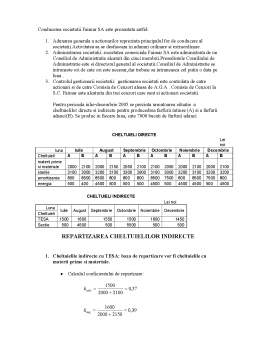 Referat - Calculația costurilor la SC Faimar SA Baia Mare