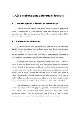 Referat - Analiza sistemului logistic al firmei CMG Materials Group București