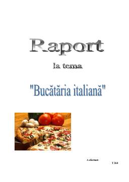 Proiect - Bucătăria Italiană