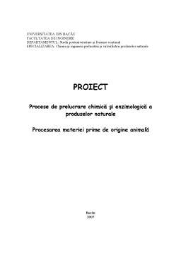 Referat - Procese Chimice și Enzimologice ce Intervin în Procesarea Cărnii de Porc în Vederea Obținerii Specialităților Afumate