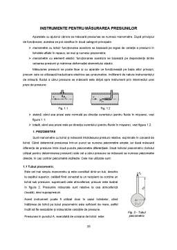 Curs - Mecanica fluidelor - instrumente pentru măsurarea presiunilor