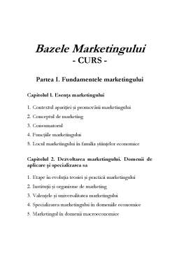 Curs - Bazele Marketing-ului
