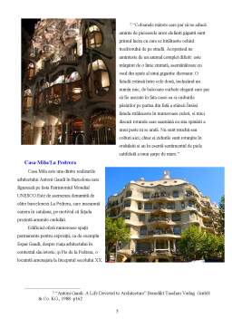 Proiect - Prezentarea unei Destinații Turistice - Barcelona