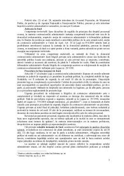 Referat - Contenciosul Administrativ Român - Aspecte de Ordin Procesual