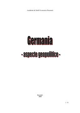 Referat - Germania - Aspecte Geopolitice